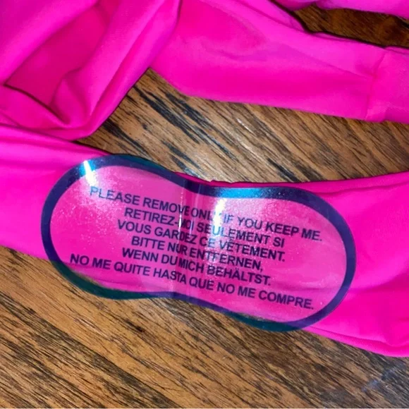 New $89 White Fox Columbia Hot Pink Bodycon One Piece MEDIUM - Picture 13 of 16